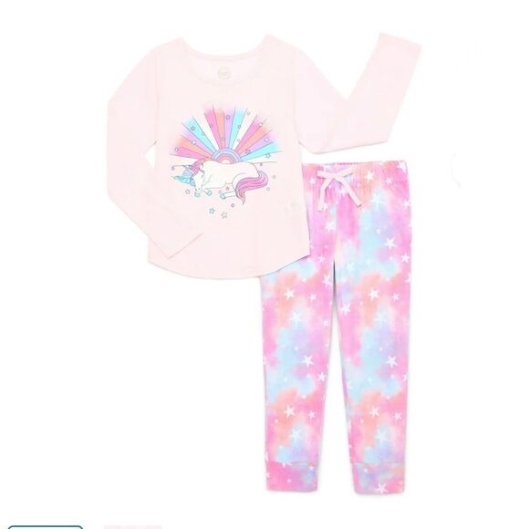Girls Long & Short Pajama Lounge Sleep 2pc Set, 2-Pack Size XL - Picture 8 of 8